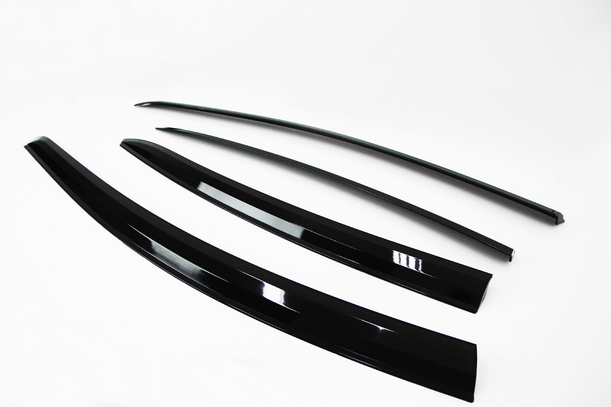 Rain Guards for Hyundai Elantra Sedan 2011-2016 (4PCs) Smoke Tinted Tape-On Style
