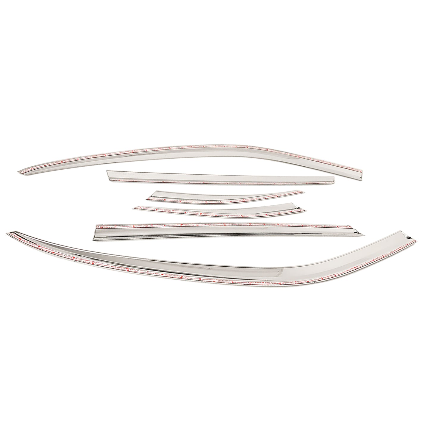 Rain Guards for Kia Sorento 2021-2023 (6PCs) Chrome Finish Tape-On Style