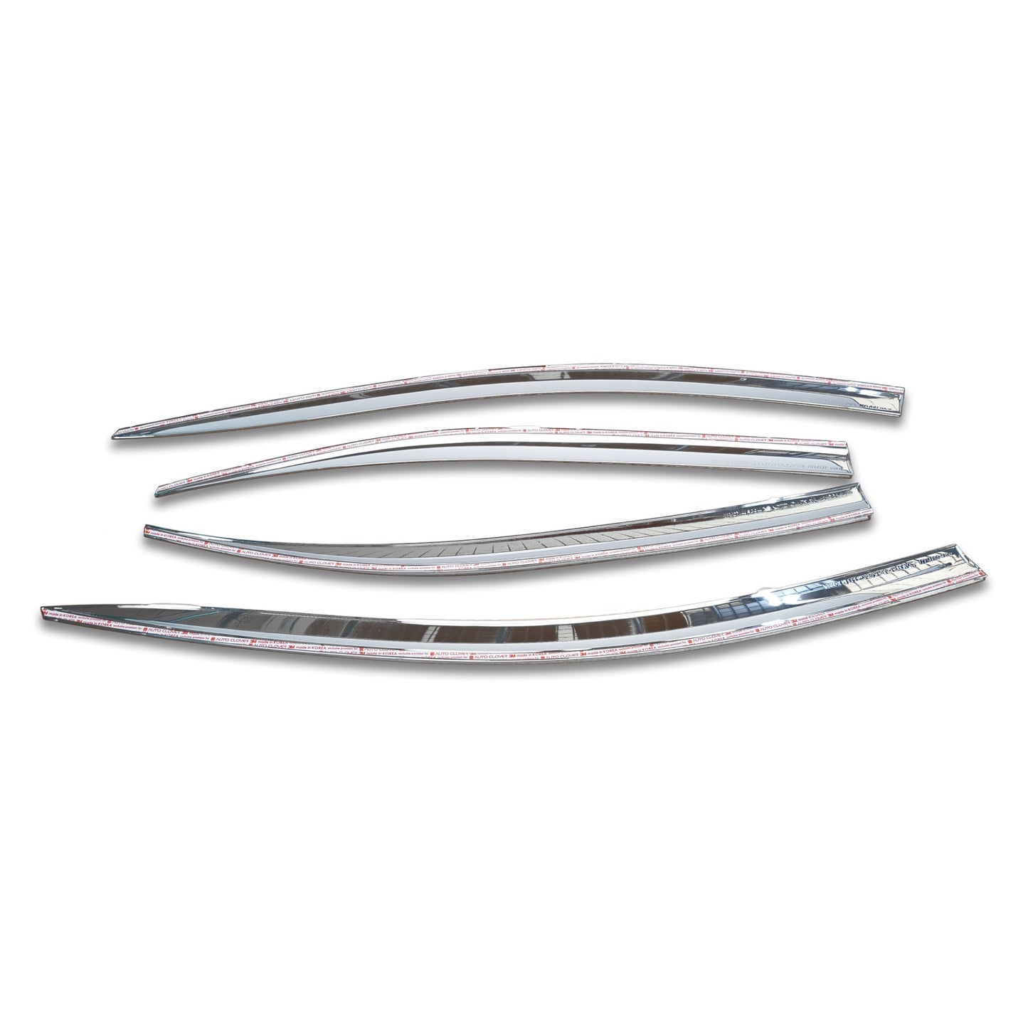 E0210 - Rain Guards for Toyota Corolla Sedan 2020-2022 (4PCs) Chrome Finish Tape-On Style - northernprimesupply