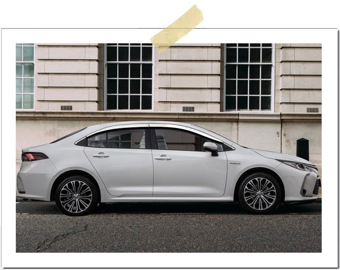 E0210 - Rain Guards for Toyota Corolla Sedan 2020-2022 (4PCs) Chrome Finish Tape-On Style - northernprimesupply