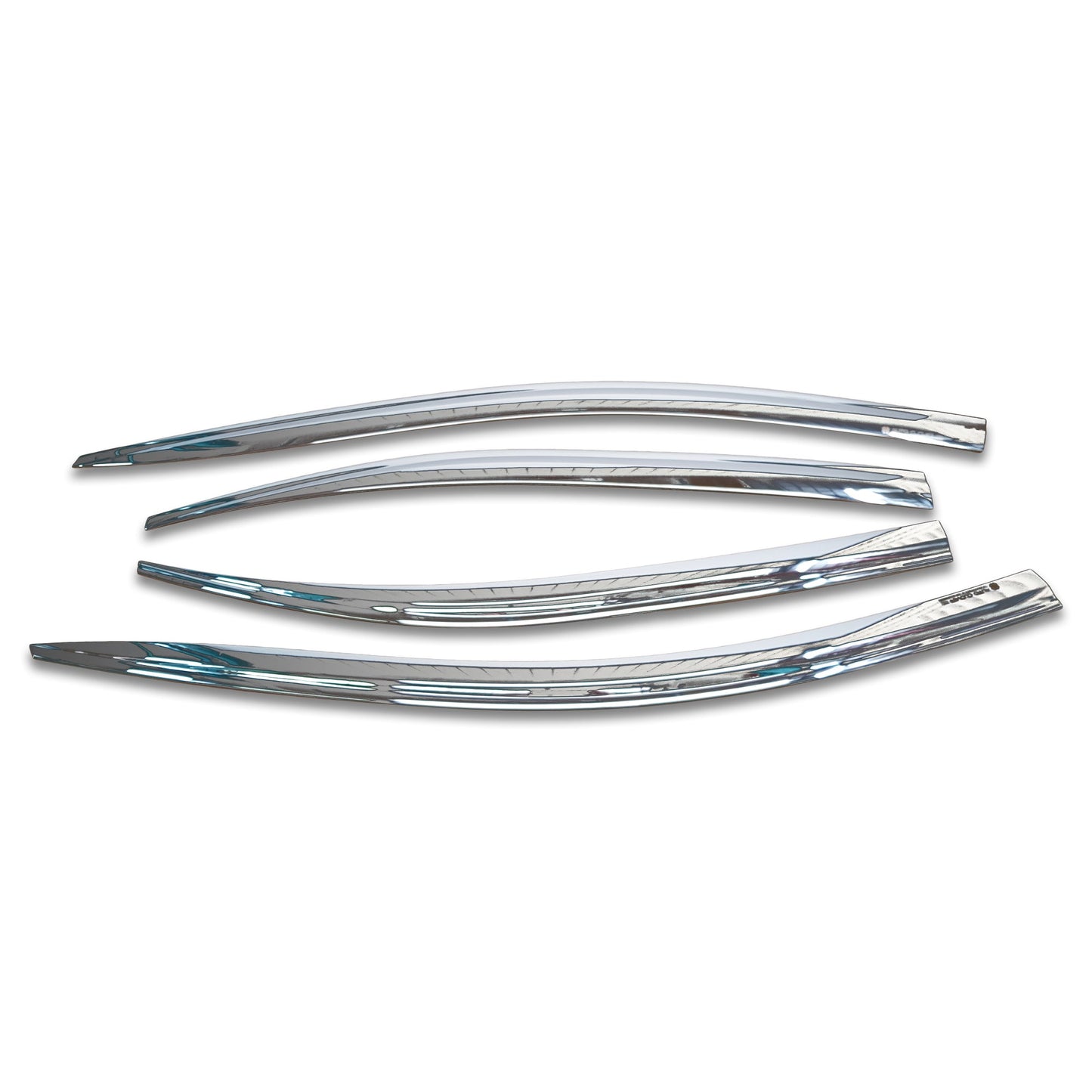 E0210 - Rain Guards for Toyota Corolla Sedan 2020-2022 (4PCs) Chrome Finish Tape-On Style - northernprimesupply