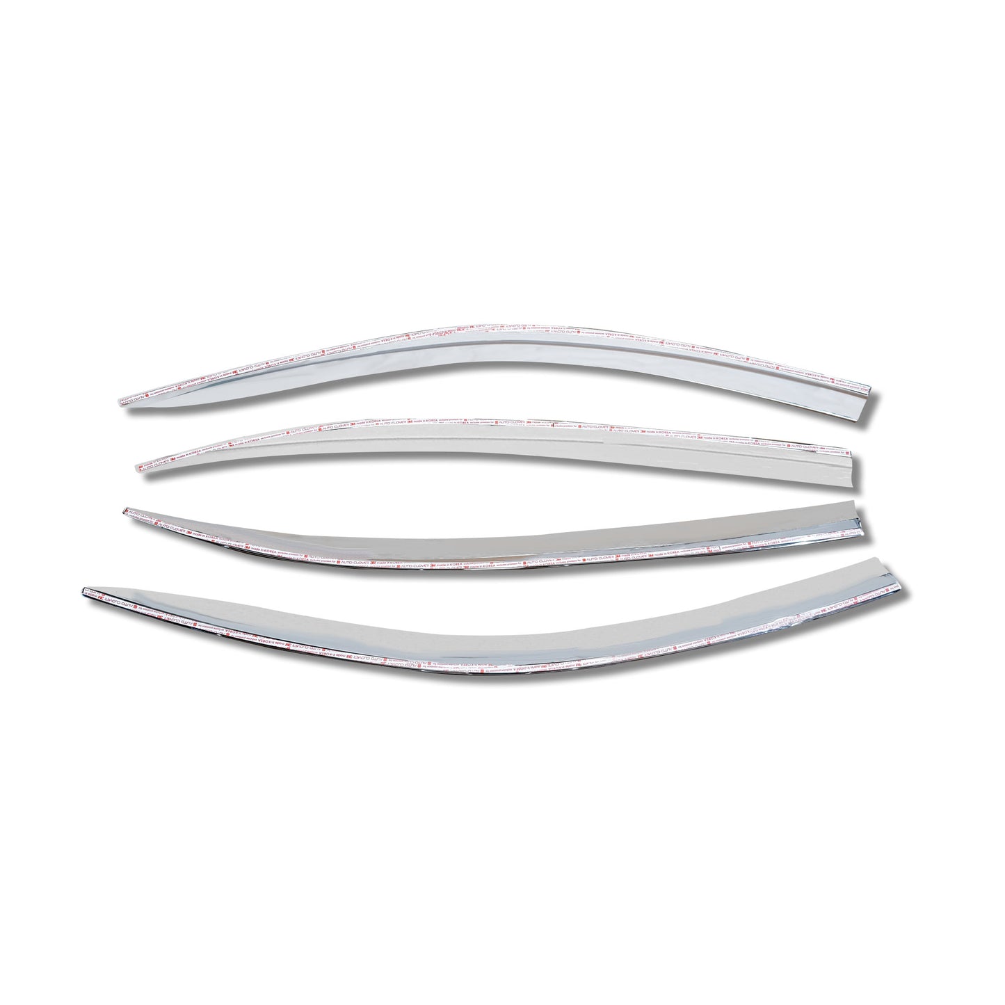 Rain Guards for Honda Accord 2013-2017 (4PCs) Chrome Finish Tape-On Style