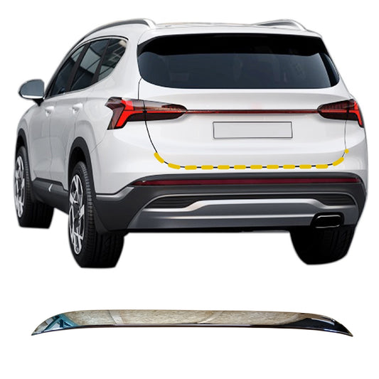 Trunk Lid Cover Trim for Hyundai Santa Fe 2019-2020 (1PC) Chrome Finish Tape-On Style