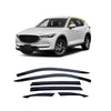 Rain Guards for Mazda CX-5 2017-2024 (6PCs) Smoke Tinted Tape-On Style