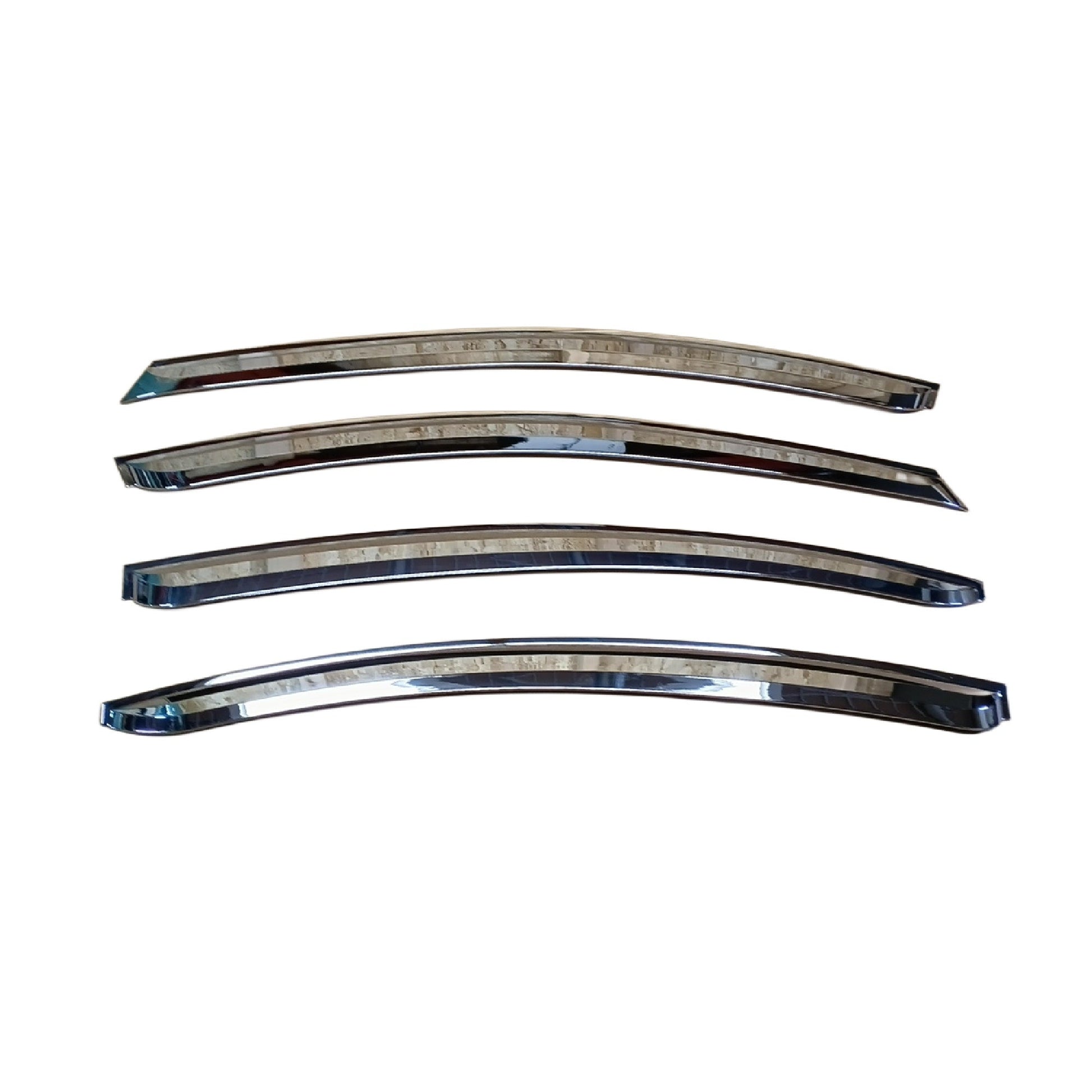 A4650 - Rain Guards for Chevrolet Cruze 2011 - 2015 (4PCs) Chrome Finish Tape - On Style - northernprimesupply