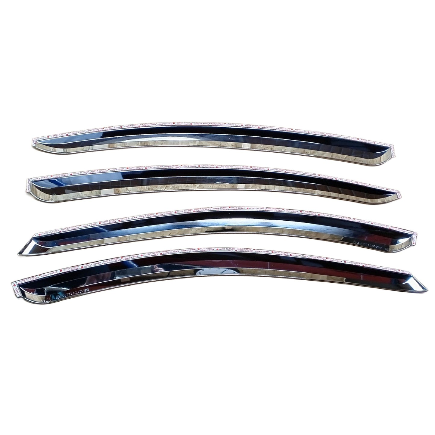 A4650 - Rain Guards for Chevrolet Cruze 2011 - 2015 (4PCs) Chrome Finish Tape - On Style - northernprimesupply