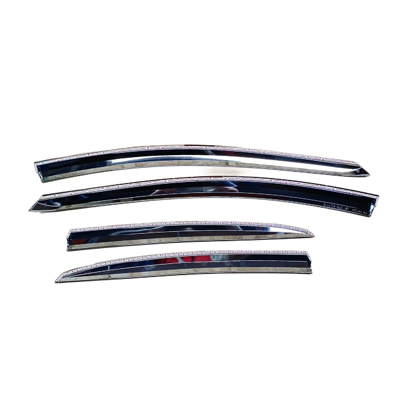 C5010 - Rain Guards for Hyundai Elantra GT 2013 - 2017 (4PCs) Chrome Finish Tape - On Style - northernprimesupply