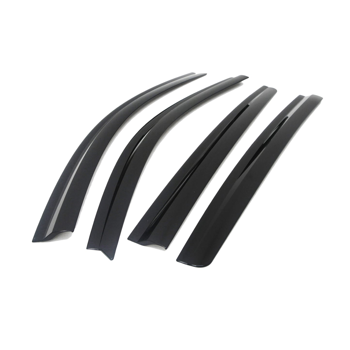 Rain Guards for Mitsubishi Triton DCB L200 2005-2014 (4PCs) Smoke Tinted Tape-On Style