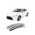 Rain Guards for Scion iA 2016 (4PCs) Black Tape-On Style