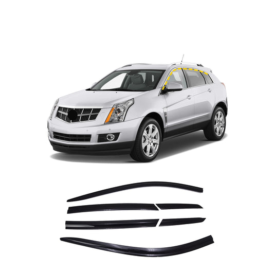 Rain Guards for Cadillac SRX 2010-2016 (6PCs) Black Tape-On Style