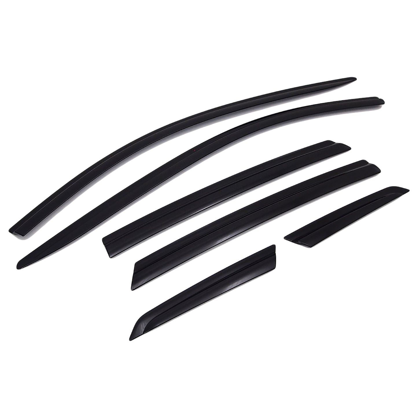 Rain Guards for Cadillac SRX 2010-2016 (6PCs) Black Tape-On Style