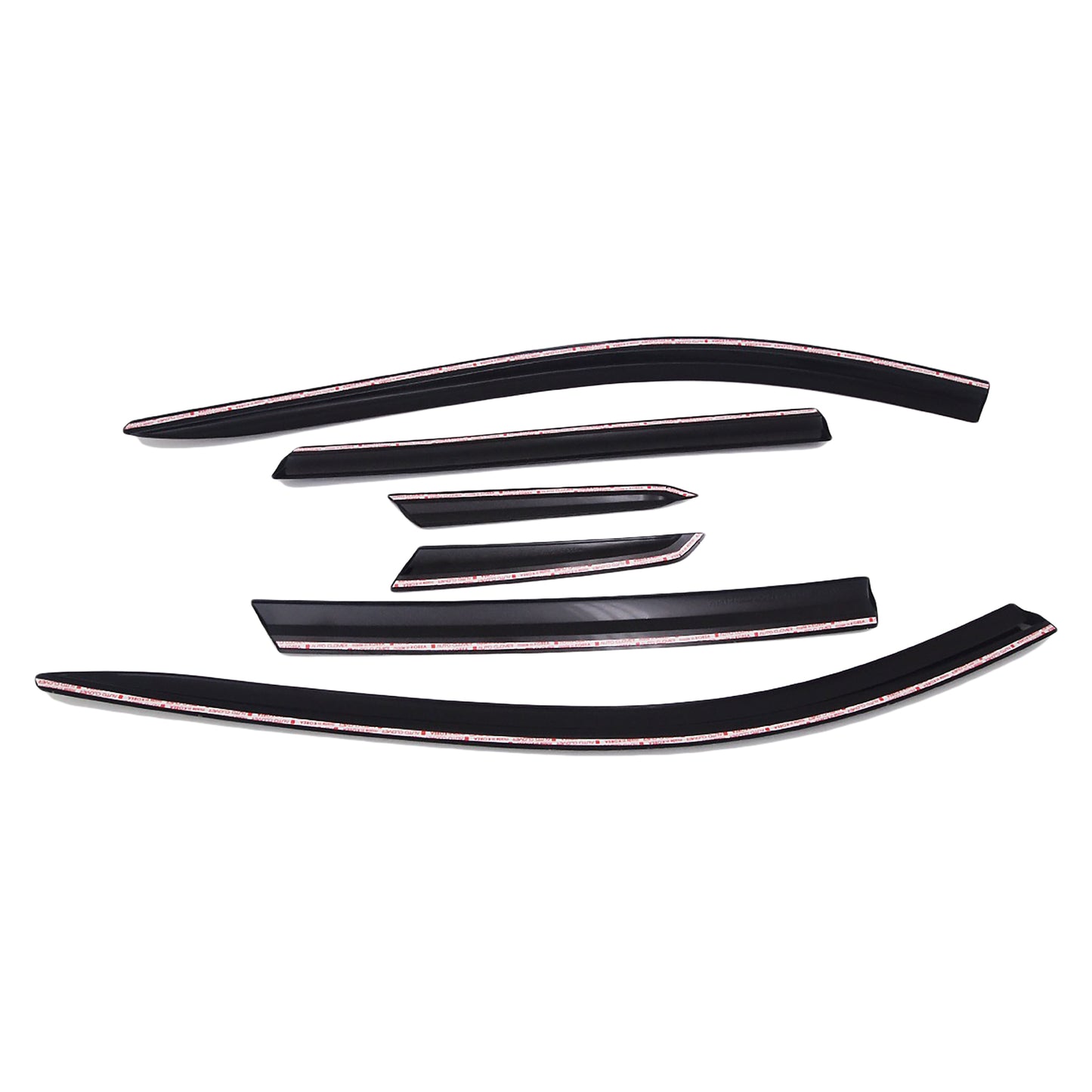 Rain Guards for Cadillac SRX 2010-2016 (6PCs) Black Tape-On Style