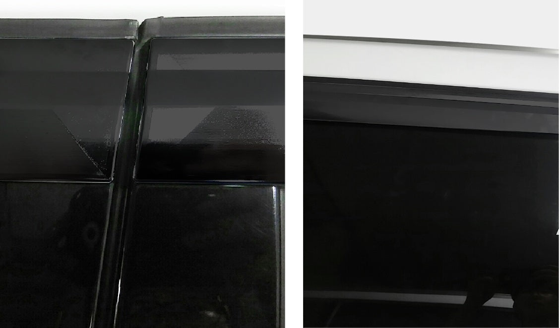 Rain Guards for Land Rover Range Rover Evoque 2012-2019 (6PCs) Black Tape-On Style