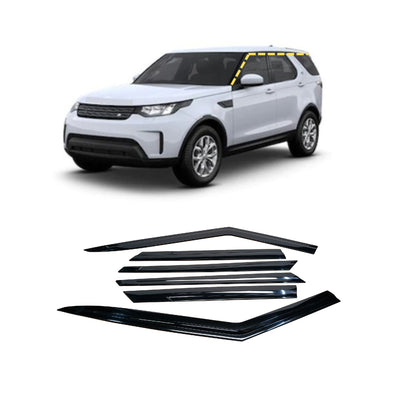 Rain Guards for Land Rover Discovery 2017-2023 (6PCs) Black Tape-On Style