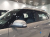 Rain Guards for Hyundai Venue 2020-2023 (6PCs) Smoke Tinted Tape-On Style