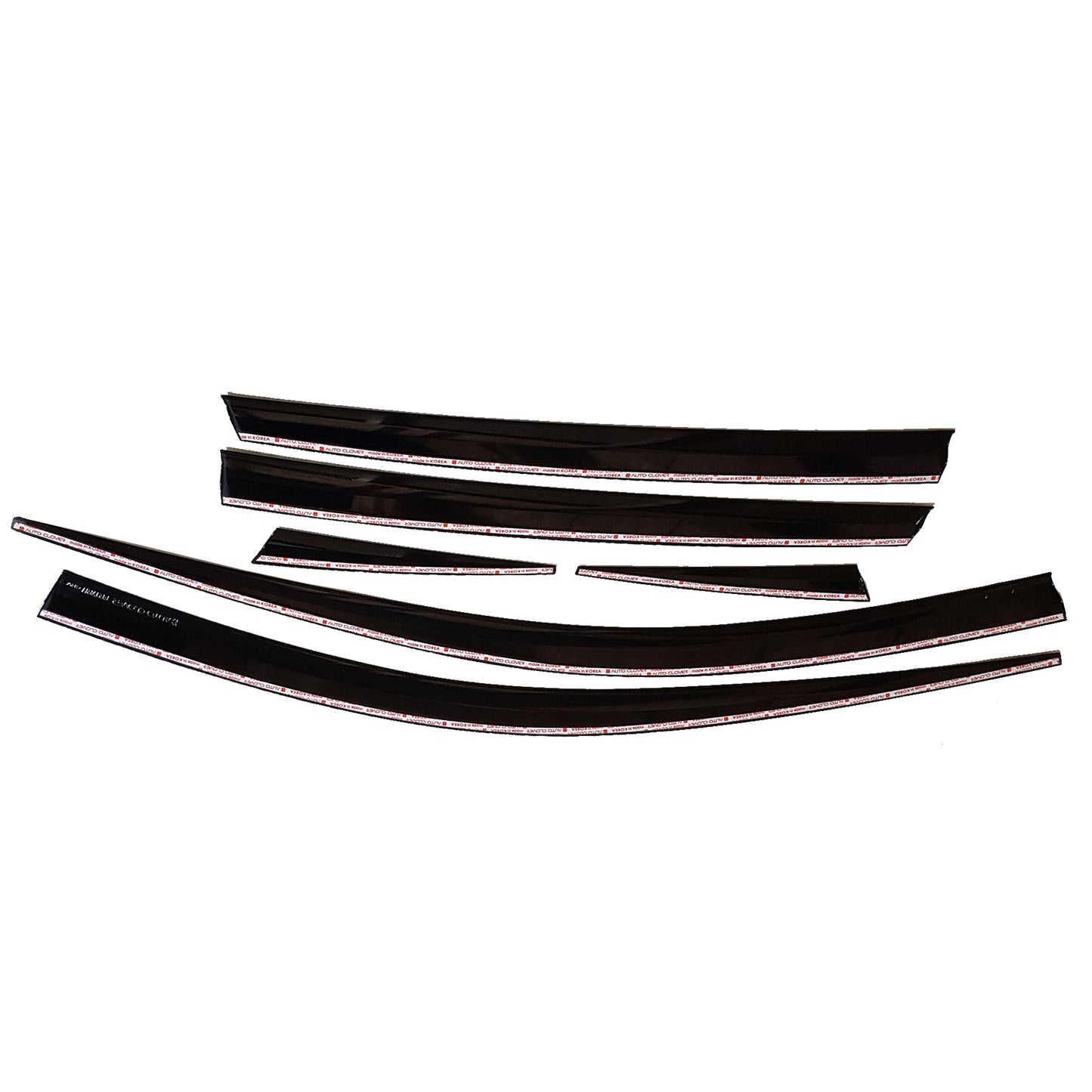 Rain Guards for Honda CR-V 2007-2011 (6PCs) Smoke Tinted Tape-On Style