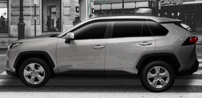 Rain Guards for Toyota RAV4 2019-2022 (6PCs) Smoke Tinted Tape-On Style