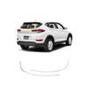 Rear Trunk Lip Spoiler for Hyundai Tucson 2016-2018 (2PCs) Chrome Finish Tape-On Style
