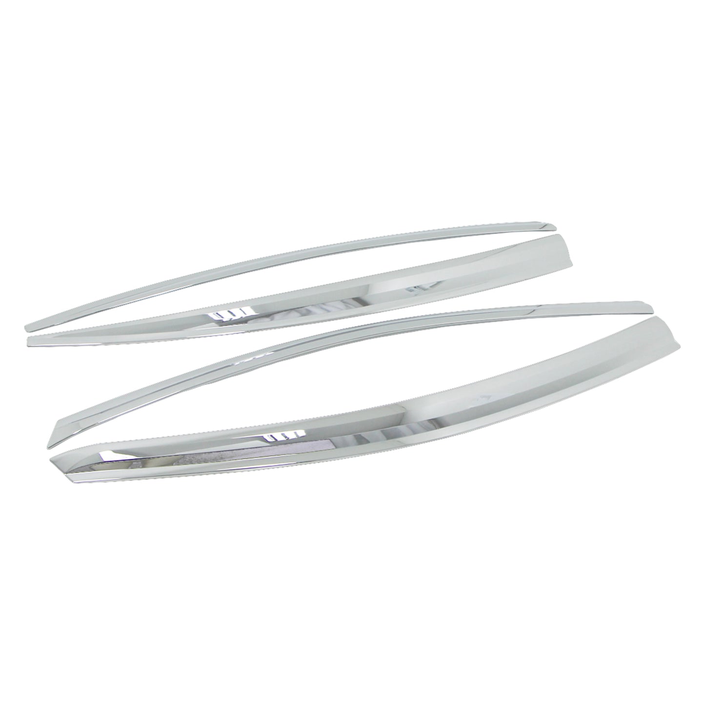 Rain Guards for Kia Forte Sedan 2014-2018 (4PCs) Chrome Finish Tape-On Style