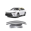 Rain Guards for Toyota Camry 2015-2017 (6PCs) Smoke Tinted Tape-On Style