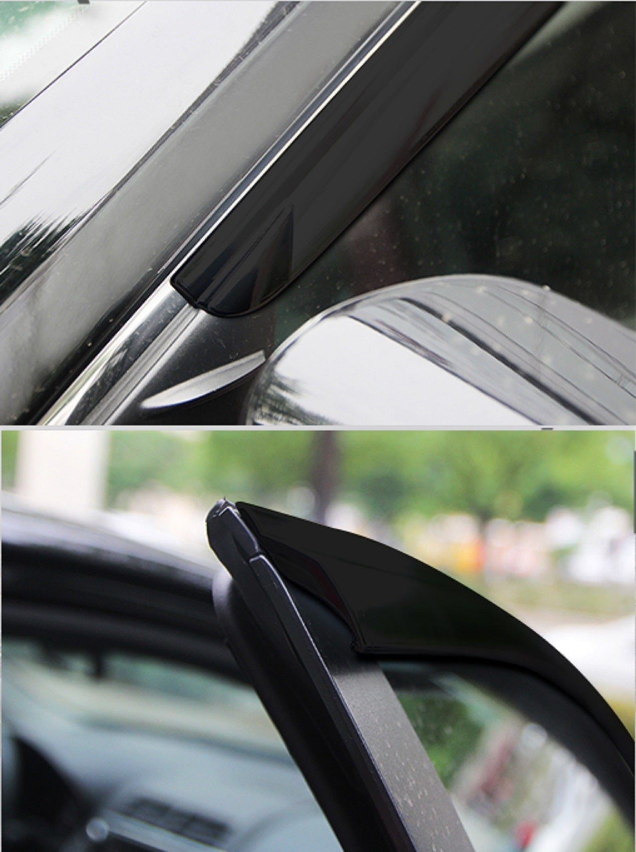 Rain Guards for Toyota Camry 2015-2017 (6PCs) Smoke Tinted Tape-On Style