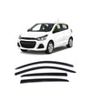 Rain Guards for Chevrolet Spark 2016-2021 (4PCs) Smoke Tinted Tape-On Style