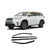 Rain Guards for Toyota Highlander 2014-2019 (6PCs) Smoke Tinted Tape-On Style