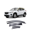 Rain Guards for Mazda CX-5 2013-2016 (6PCs) Smoke Tinted Tape-On Style