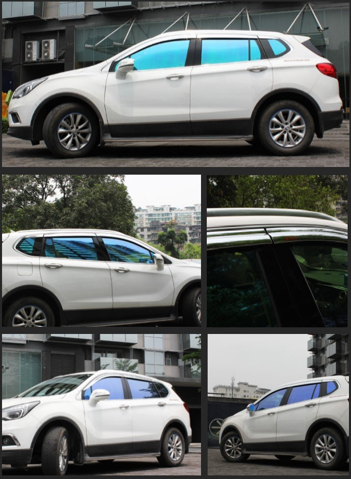 Rain Guards for Buick Envision 2016-2020 (6PCs) Chrome Finish Tape-On Style