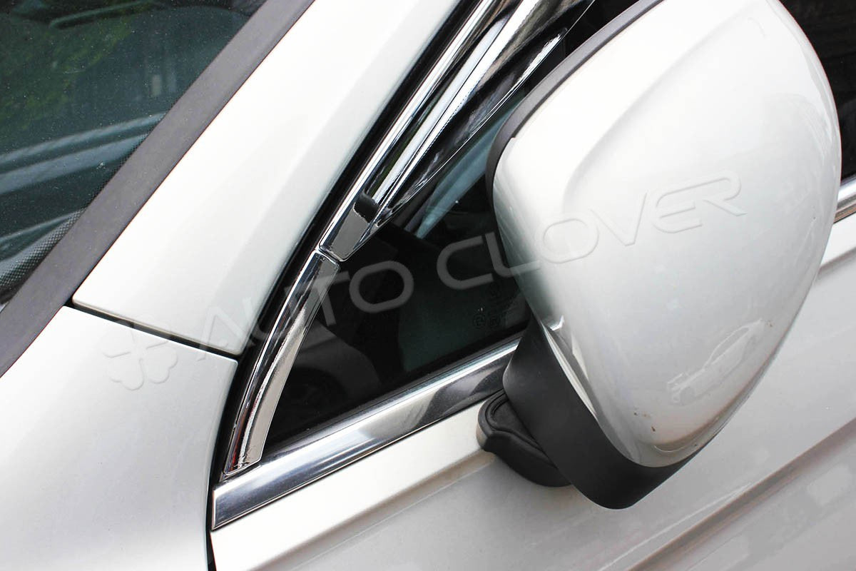 Rain Guards for Volkswagen Tiguan 2018-2022 (8PCs) Chrome Finish Tape-On Style