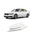 Rain Guards for BMW 5-Series Sedan 2017-2023 (4PCs) Chrome Finish Tape-On Style