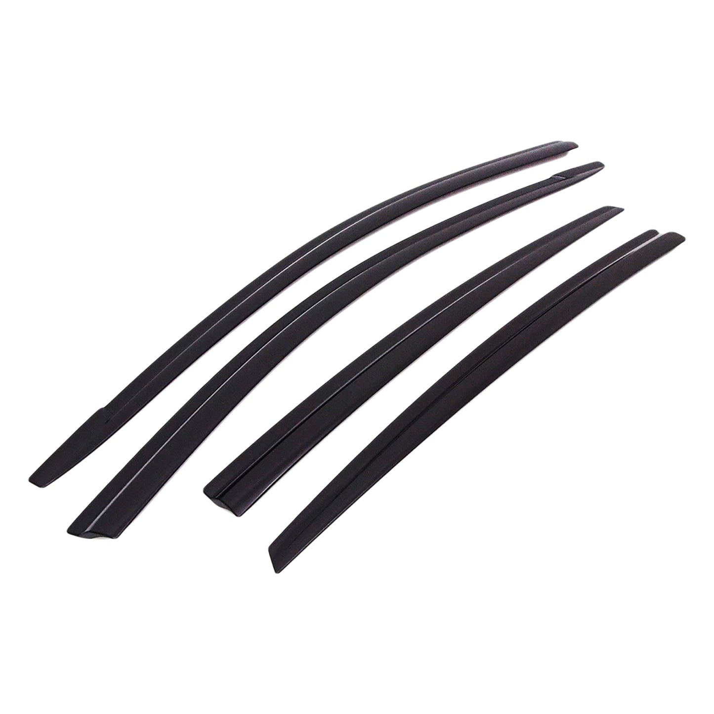 Rain Guards for Hyundai Ioniq 2017-2022 (4PCs) Smoke Tinted Tape-On Style