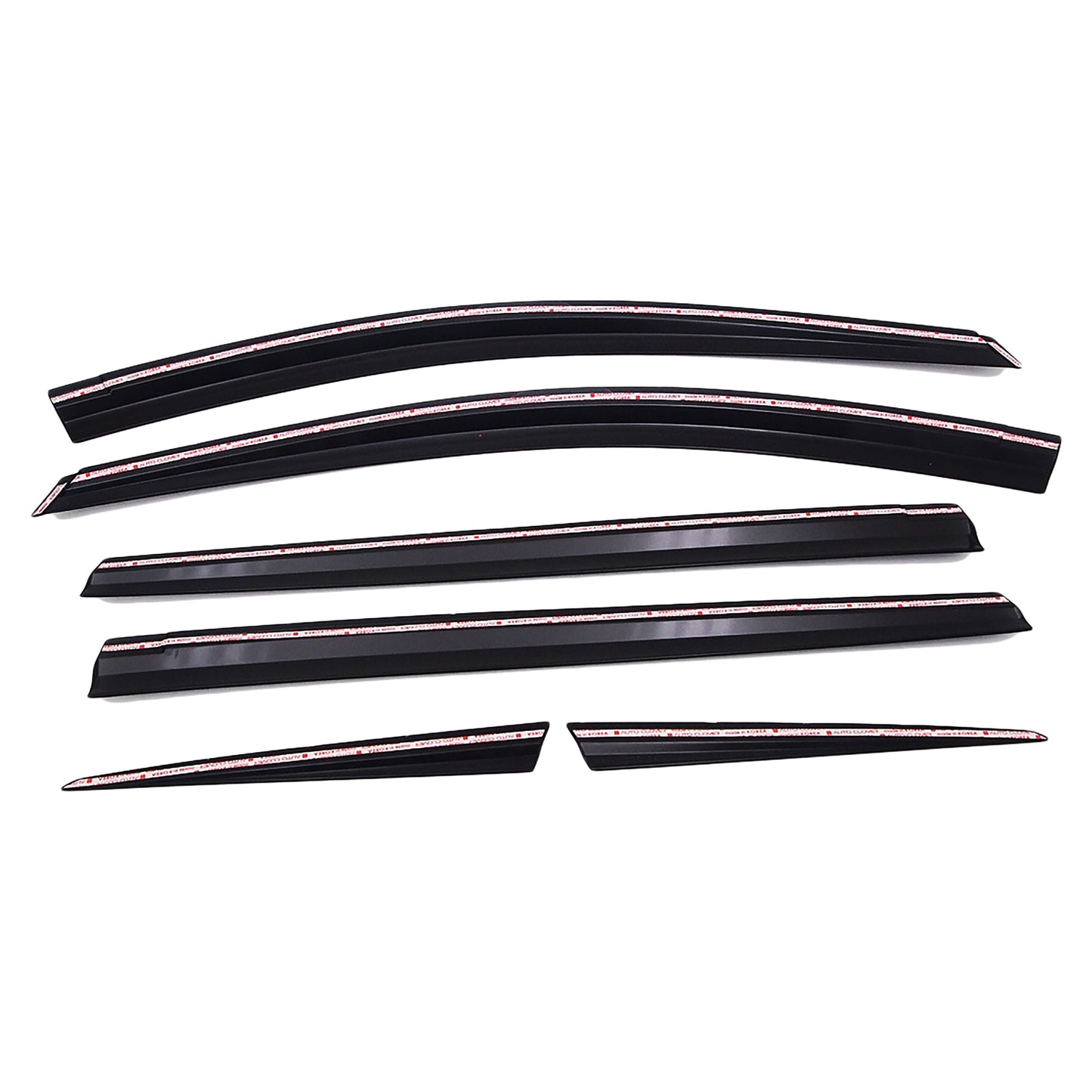 Rain Guards for Toyota RAV4 2013-2018 (6PCs) Smoke Tinted Tape-On Style