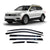 Rain Guards for Volkswagen Tiguan 2018-2022 (6PCs) Smoke Tinted Tape-On Style
