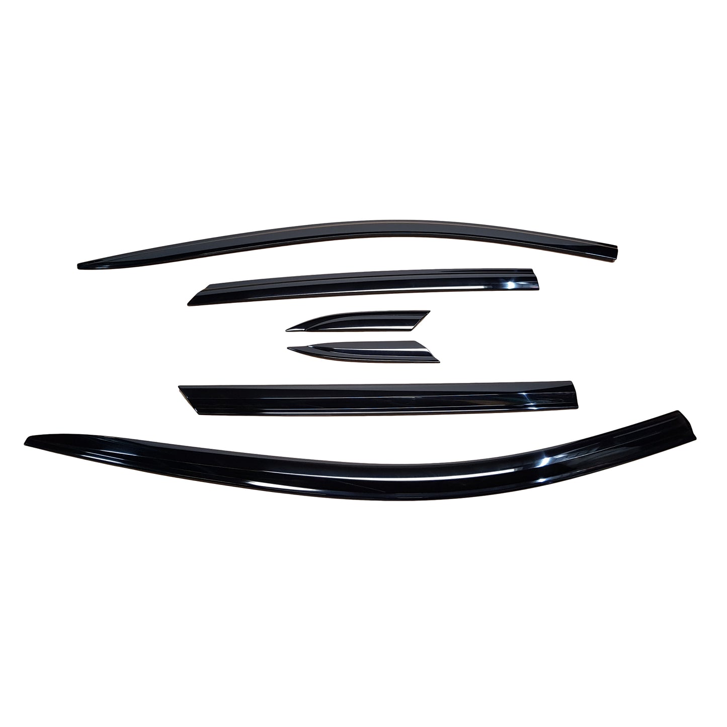 Rain Guards for Cadillac XT5 2017-2023 (6PCs) Black Tape-On Style