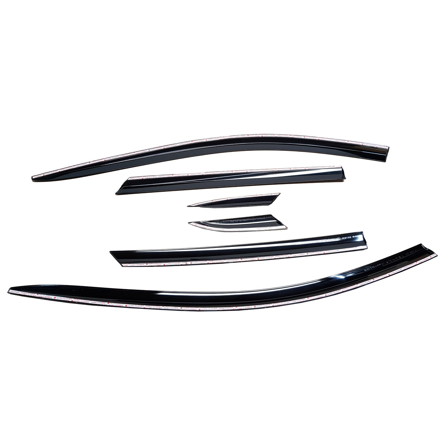 Rain Guards for Cadillac XT5 2017-2023 (6PCs) Black Tape-On Style