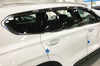 Rain Guards for Hyundai Santa Fe 2019-2023 (6PCs) Chrome Finish Tape-On Style