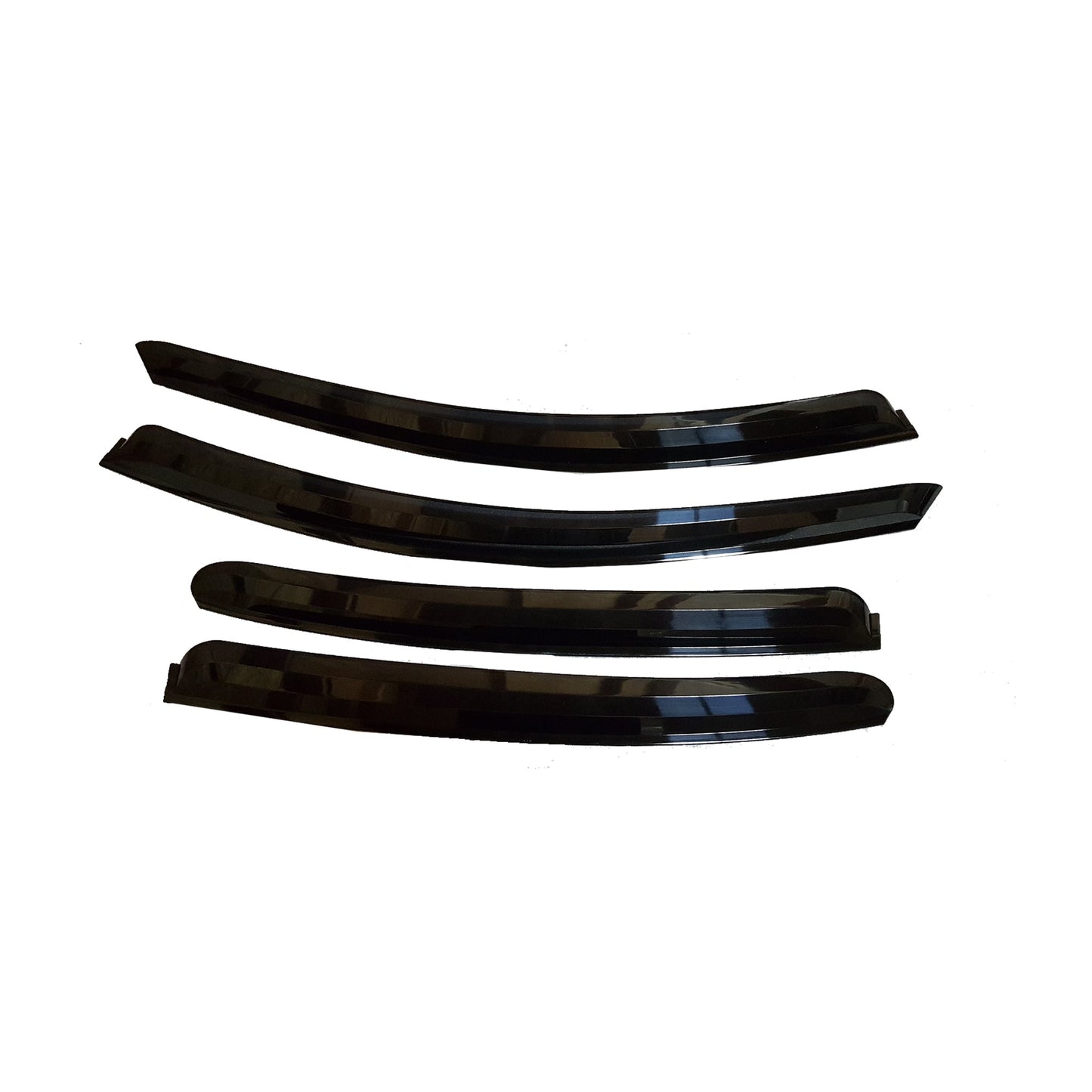 A0950 - Rain Guards for Hyundai Azera 2006-2011 (4PCs) Smoke Tinted Tape-On Style - northernprimesupply