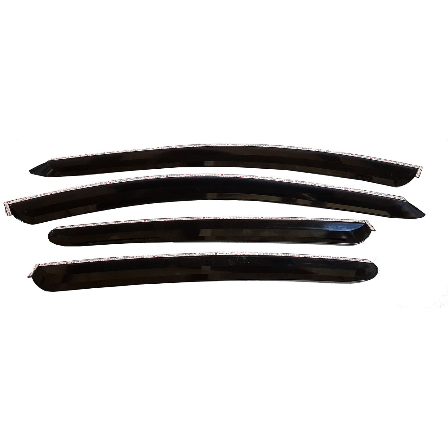 A0950 - Rain Guards for Hyundai Azera 2006-2011 (4PCs) Smoke Tinted Tape-On Style - northernprimesupply