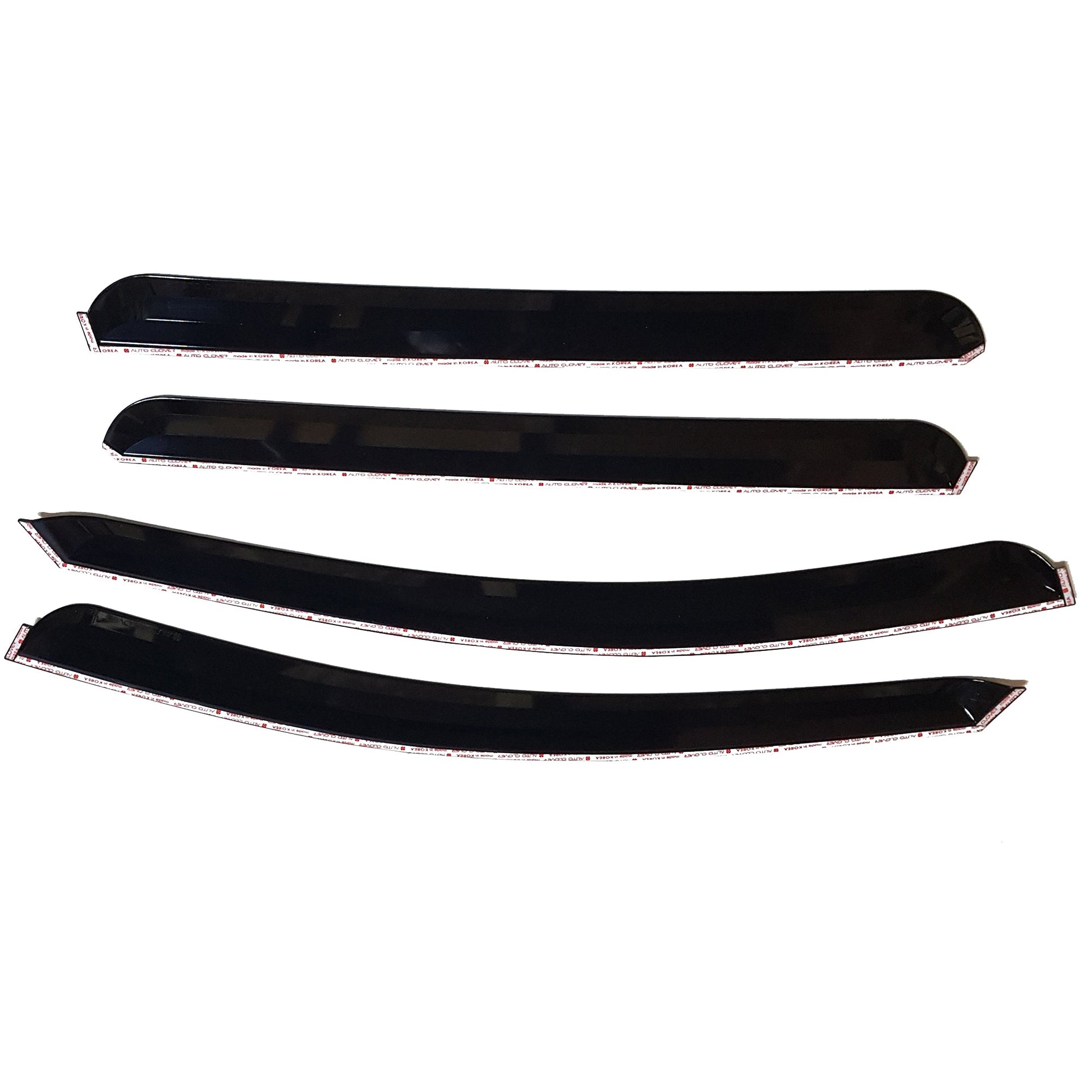 A0960 - Rain Guards for Kia Rondo 2007-2012 (4PCs) Smoke Tinted Tape-On Style - northernprimesupply