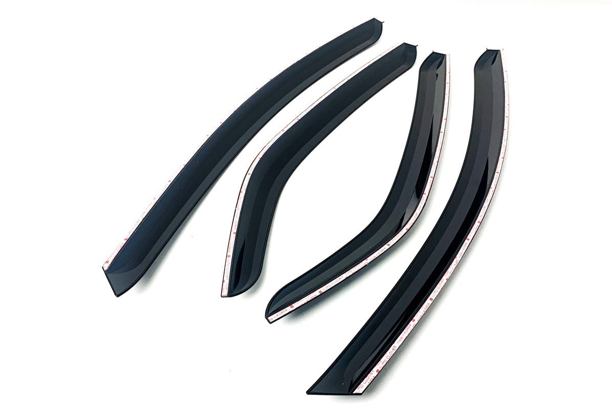 A1060 - Rain Guards for Kia Forte Sedan 2010-2013 (4PCs) Smoke Tinted Tape-On Style - northernprimesupply