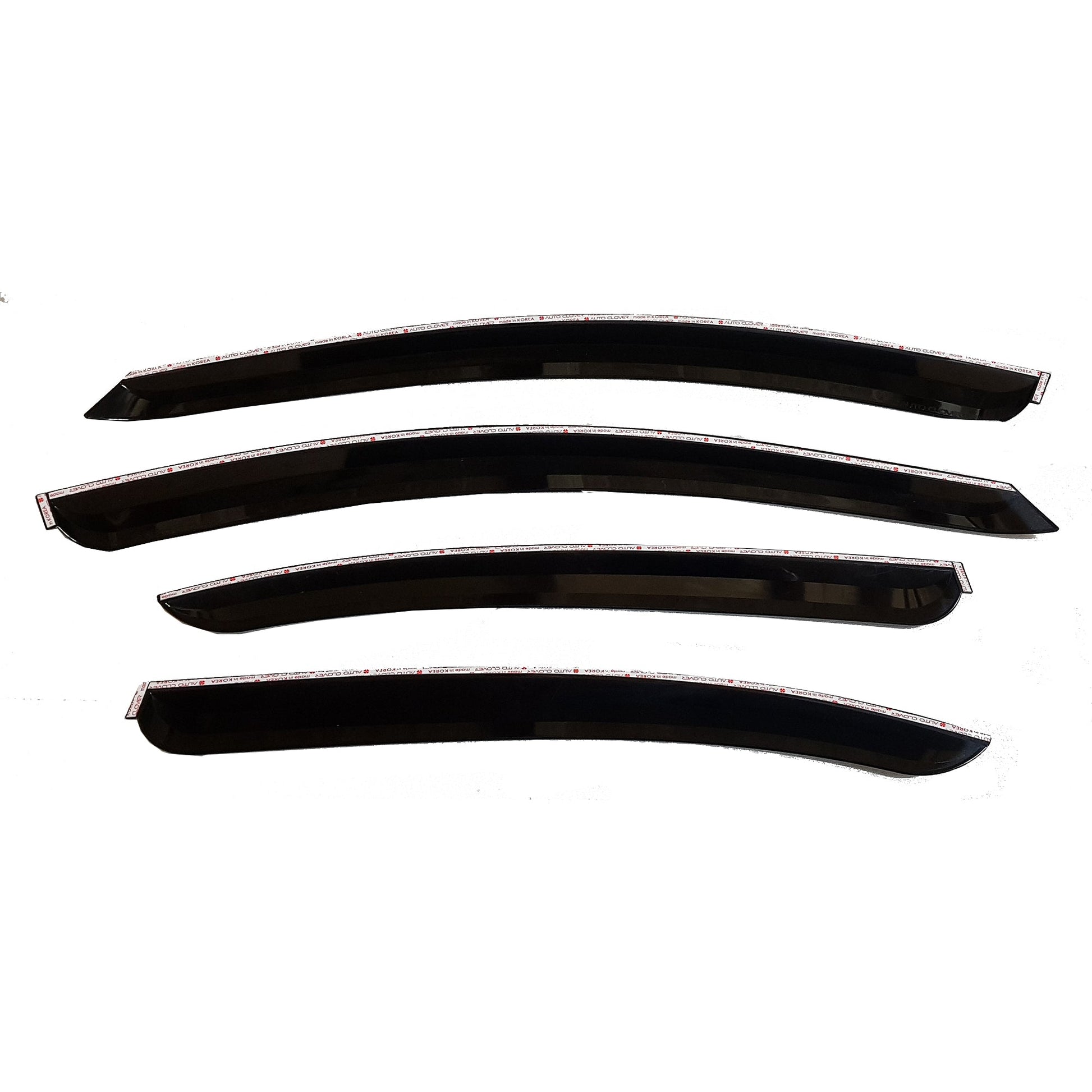 A1120 - Rain Guards for Hyundai Accent Sedan 2006-2011 (4PCs) Smoke Tinted Tape-On Style - northernprimesupply