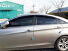 A1170 - Rain Guards for Hyundai Sonata 2011-2014 (4PCs) Smoke Tinted Tape-On Style - northernprimesupply