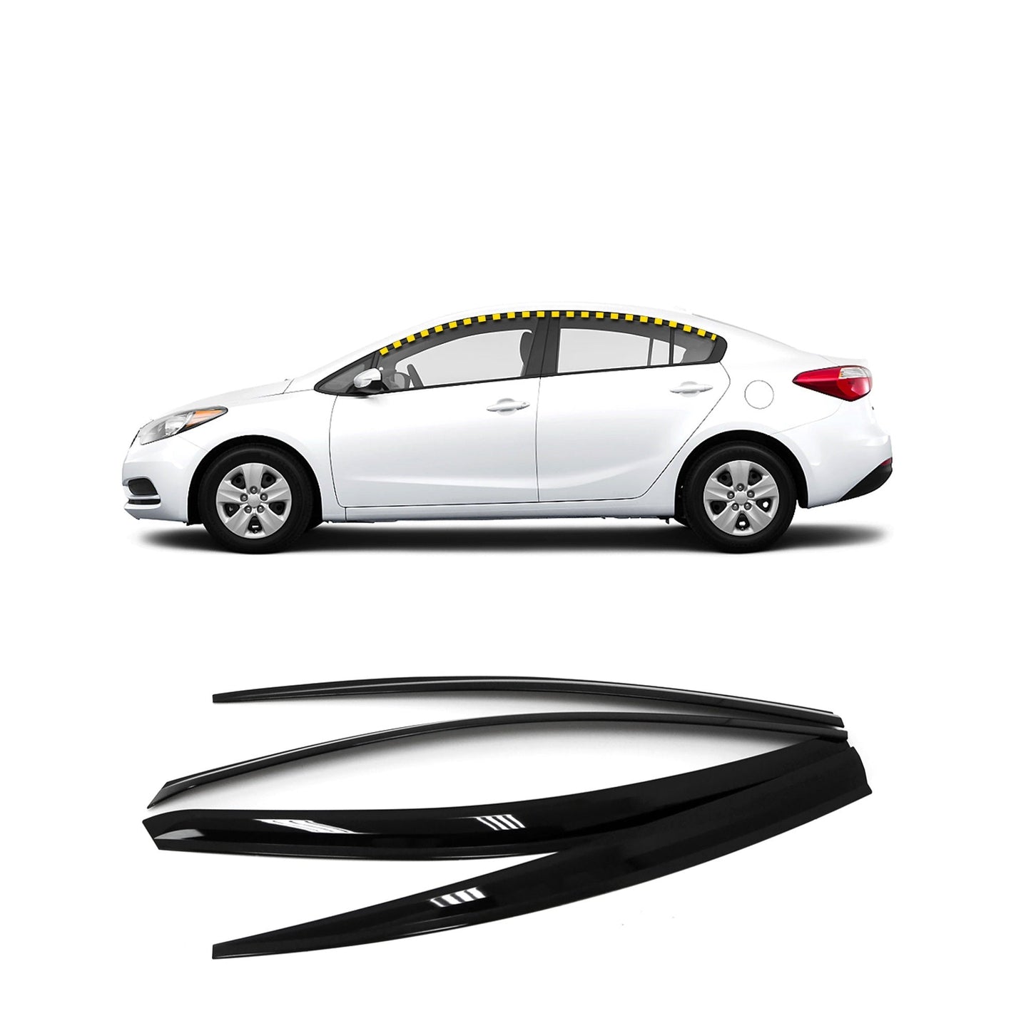 rain guards for kia forte