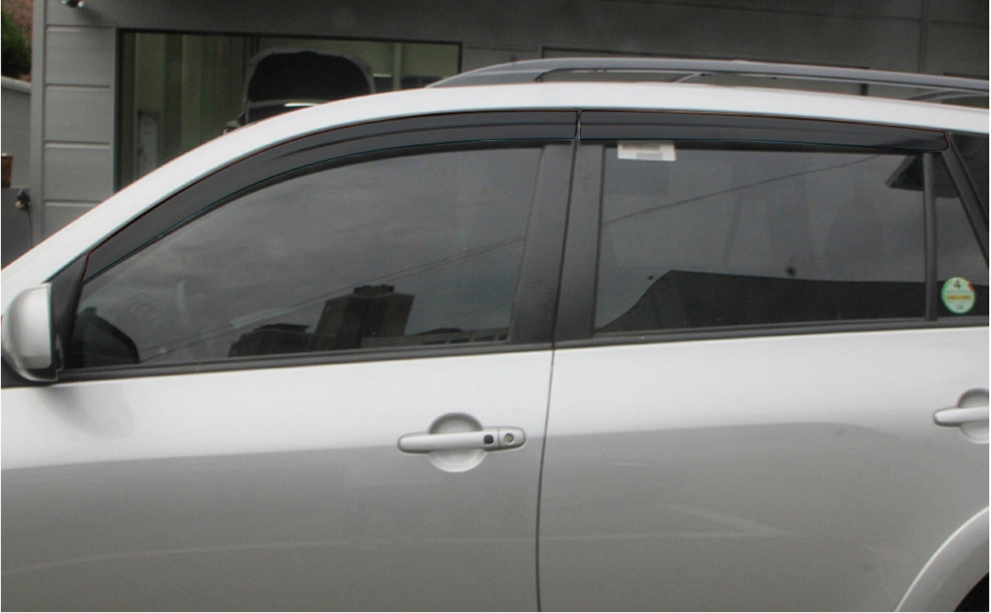 A1700 - Autoclover Rain Guards for Toyota RAV4 2006-2012 (4PCs) Smoke Tinted Tape-On Style - northernprimesupply