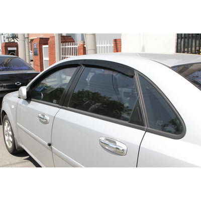 A1710 - Autoclover Rain Guards for Chevrolet Optra Sedan 2004-2007 (4PCs) Smoke Tinted Tape-On Style - northernprimesupply