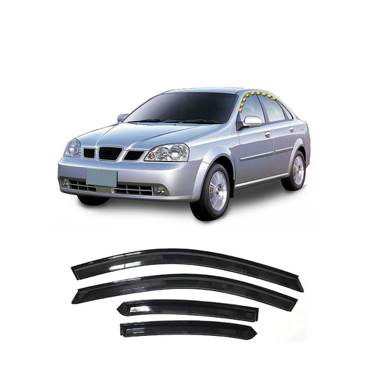 A1710 - Autoclover Rain Guards for Chevrolet Optra Sedan 2004-2007 (4PCs) Smoke Tinted Tape-On Style - northernprimesupply