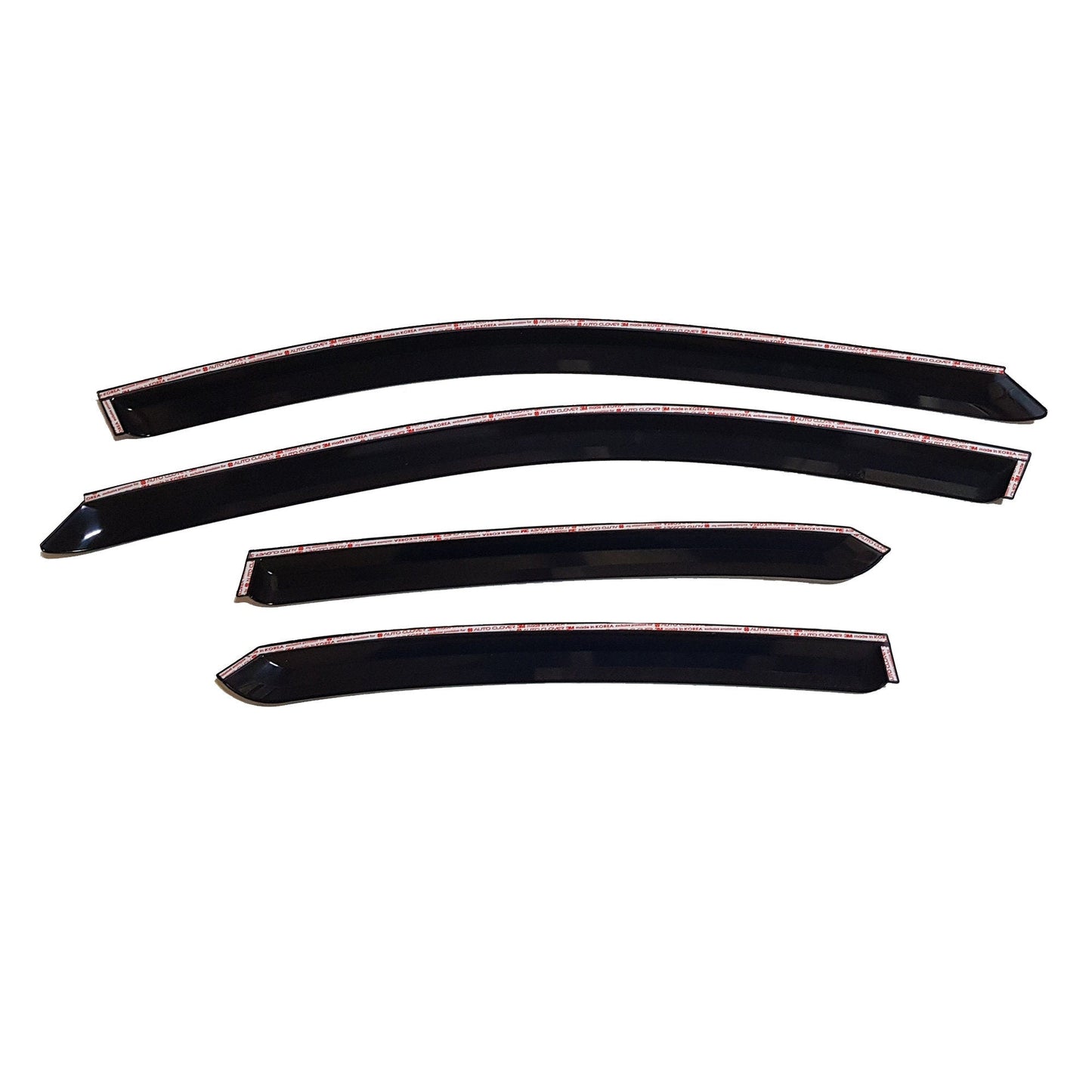 A1710 - Autoclover Rain Guards for Chevrolet Optra Sedan 2004-2007 (4PCs) Smoke Tinted Tape-On Style - northernprimesupply