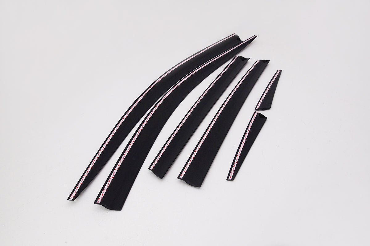 A1770 - Rain Guards for Honda CR-V 2012-2016 (6PCs) Smoke Tinted Tape-On Style - northernprimesupply