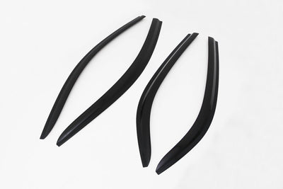 A1780 - Rain Guards for Chevrolet Cobalt 2012-2020 (4PCs) Smoke Tinted Tape-On Style - northernprimesupply